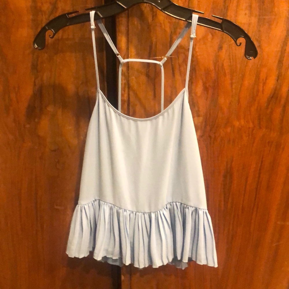 Elizabeth and James baby blue blouse